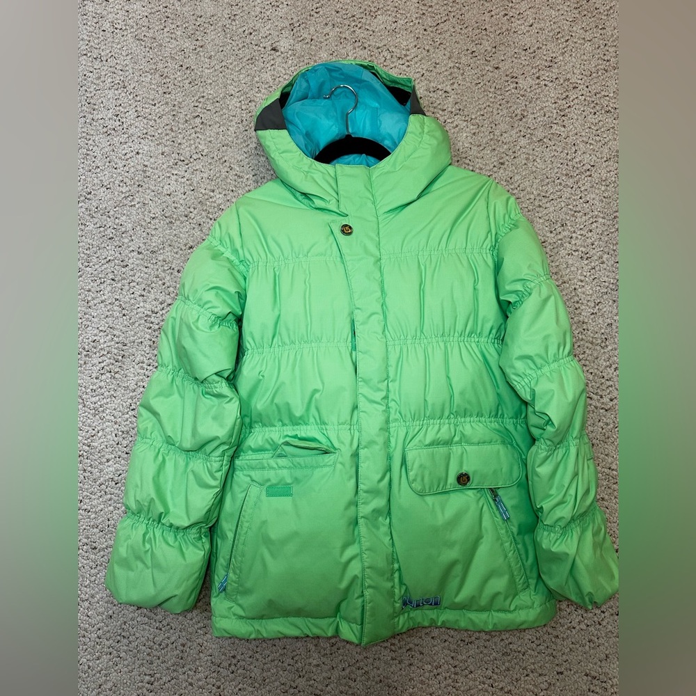 Ski set Burton Vibrant Green and blueKids Puffer Jacket and pants Kids size xl